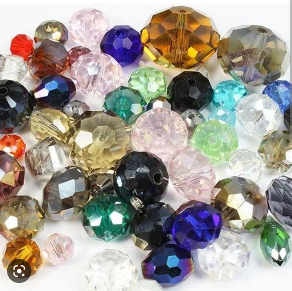 Loose Swarovski Austrian Czech Glass Crystals Beads Vintage Jewelry Findings - Picture 2 of 5